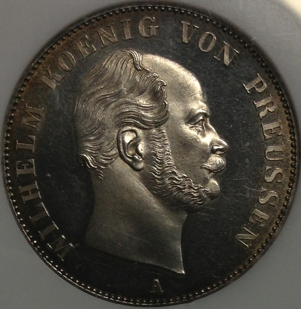 ドイツ プロイセンのプルーフ、ウィルヘルムターラー銀貨について