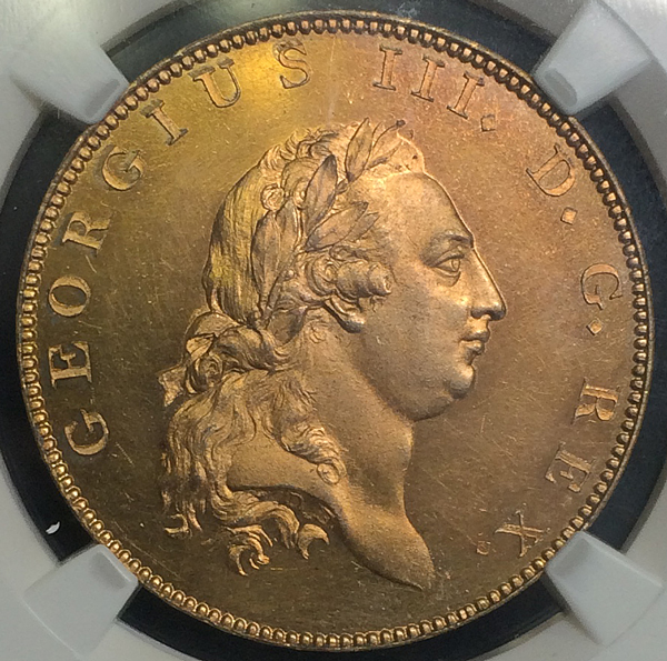 ジョージ 3世のプルーフペニー貨(見本貨)について