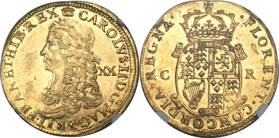 英国王チャールズ2世のコインについて