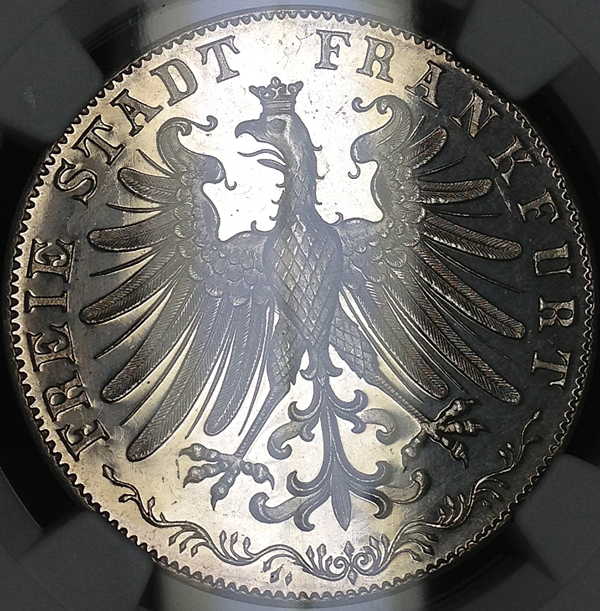 ドイツ、ゲーテの誕生百周年フランクフルト2グルデン銀貨プルーフについて